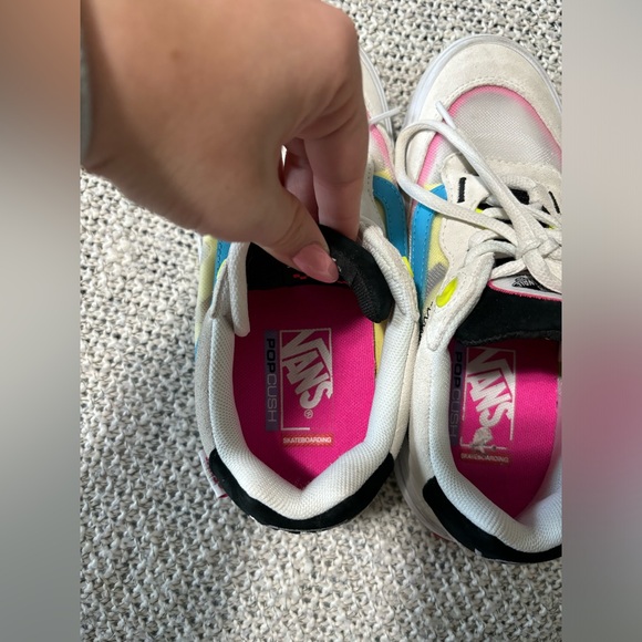 Vans Wayvee White and Neon Shoes - Picture 8 of 8